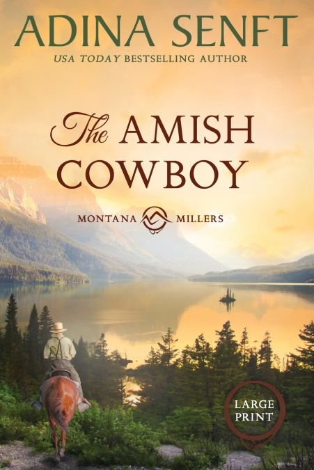 THE AMISH COWBOY (LARGE PRINT)