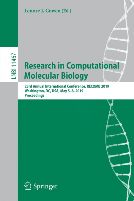 RESEARCH IN COMPUTATIONAL MOLECULAR BIOLOGY
