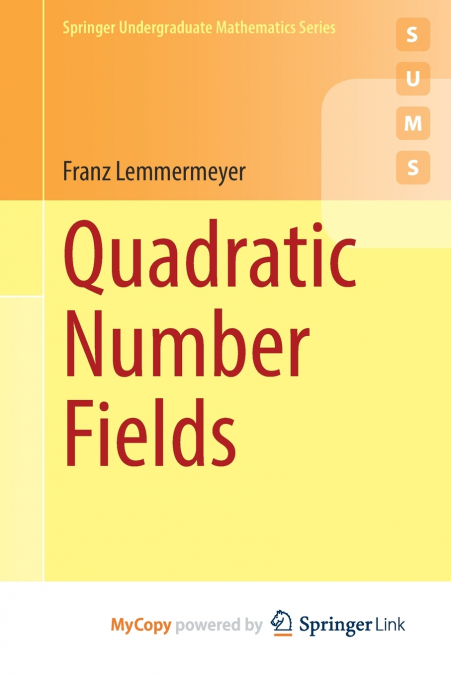 QUADRATIC NUMBER FIELDS