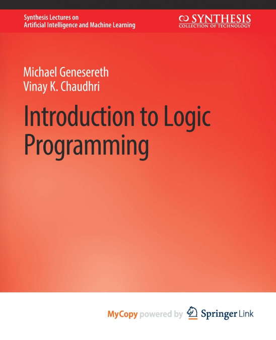 INTRODUCTION TO LOGIC PROGRAMMING