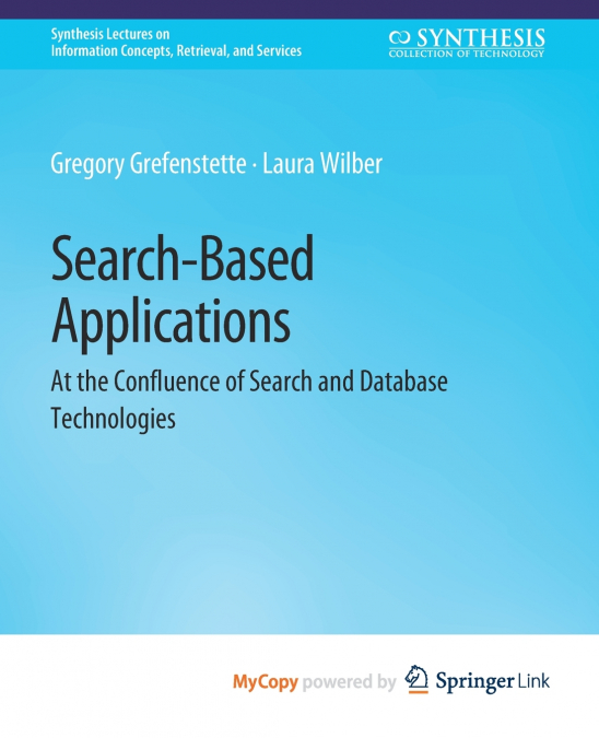 SEARCH-BASED APPLICATIONS