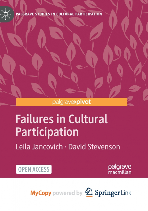 FAILURES IN CULTURAL PARTICIPATION