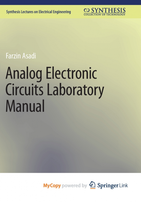 ANALOG ELECTRONIC CIRCUITS LABORATORY MANUAL