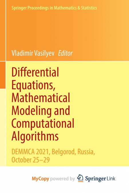 DIFFERENTIAL EQUATIONS, MATHEMATICAL MODELING AND COMPUTATIO