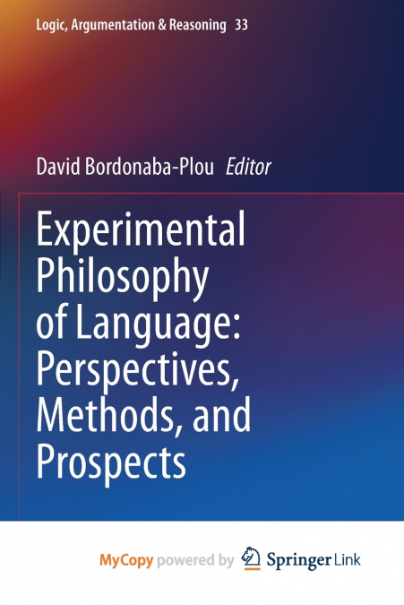 EXPERIMENTAL PHILOSOPHY OF LANGUAGE