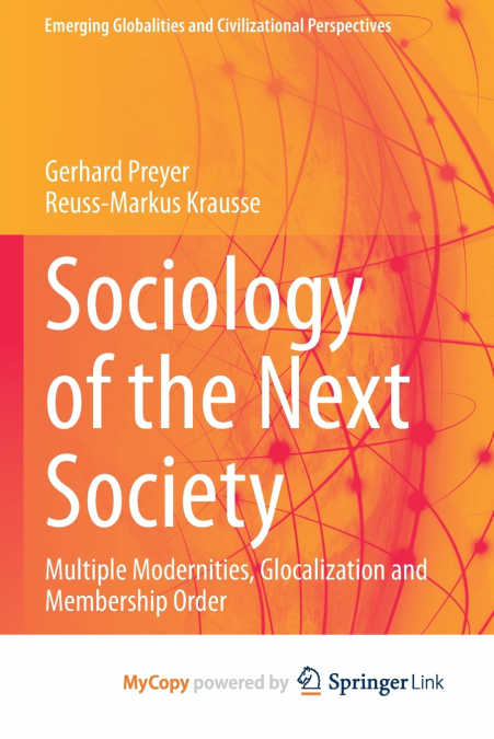 SOCIOLOGY OF THE NEXT SOCIETY