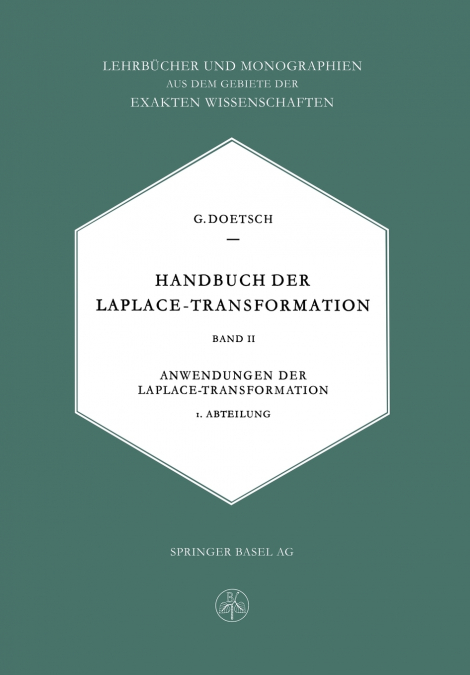 TABELLEN ZUR LAPLACE-TRANSFORMATION UND ANLEITUNG ZUM GEBRAU