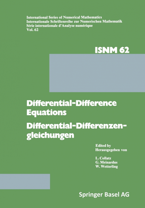 DIFFERENTIAL-DIFFERENCE EQUATIONS/DIFFERENTIAL-DIFFERENZENGL
