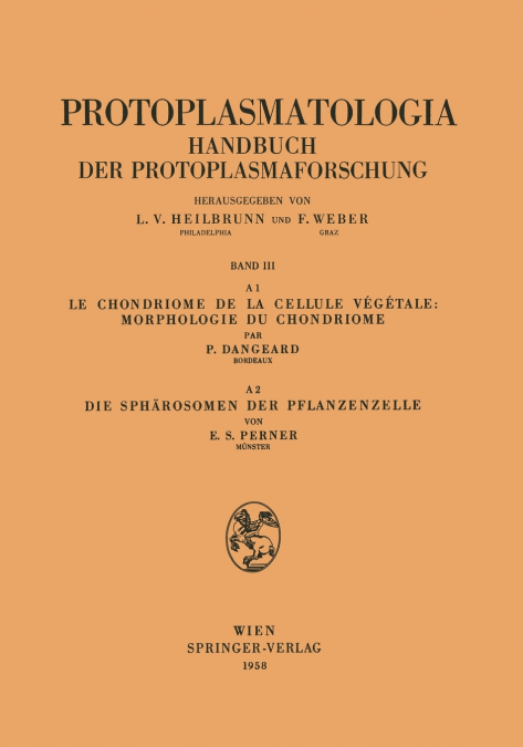 LE CHONDRIOME DE LA CELLULE VEGETALE