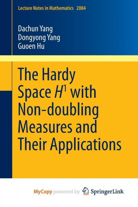 THE HARDY SPACE H1 WITH NON-DOUBLING MEASURES AND THEIR APPL
