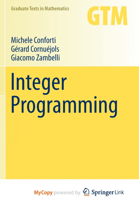INTEGER PROGRAMMING
