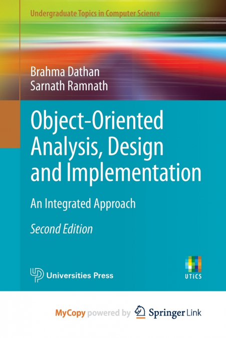 OBJECT-ORIENTED ANALYSIS, DESIGN AND IMPLEMENTATION