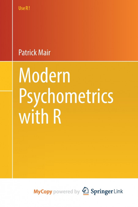 MODERN PSYCHOMETRICS WITH R