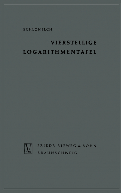 VIERSTELLIGE LOGARITHMENTAFEL