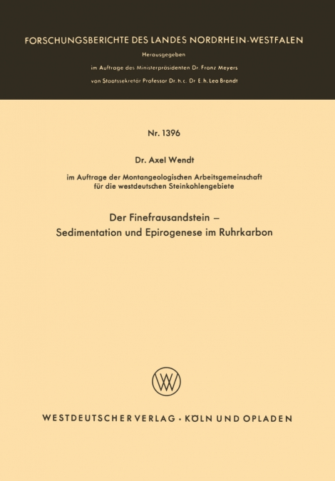 DER FINEFRAUSANDSTEIN - SEDIMENTATION UND EPIROGENESE IM RUH