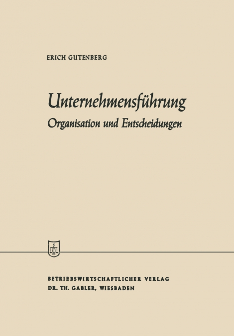 UNTERNEHMENSFUHRUNG