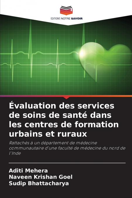 EVALUATION DES SERVICES DE SOINS DE SANTE DANS LES CENTRES D