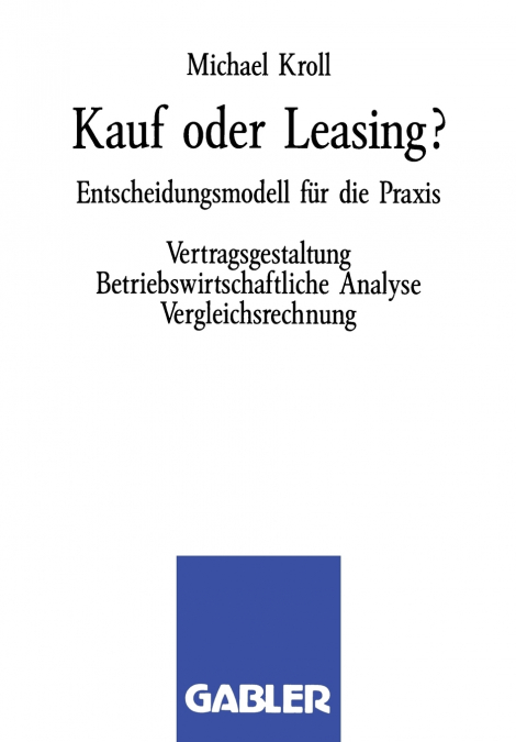 KAUF ODER LEASING?