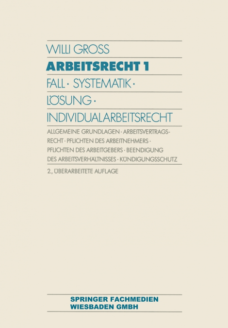ARBEITSRECHT 1