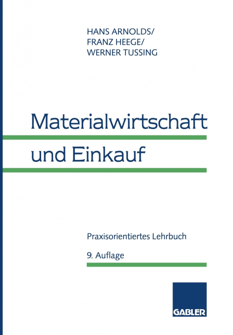 MATERIALWIRTSCHAFT UND EINKAUF