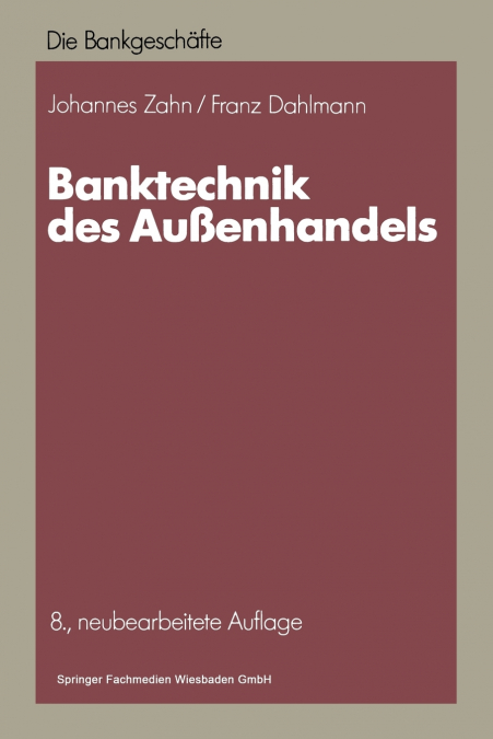 BANKTECHNIK DES AUSSENHANDELS