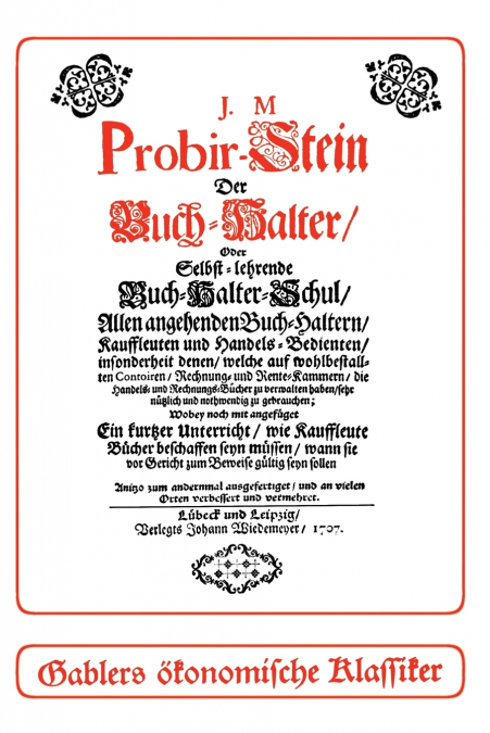 PROBIR-STEIN DER BUCH-HALTER