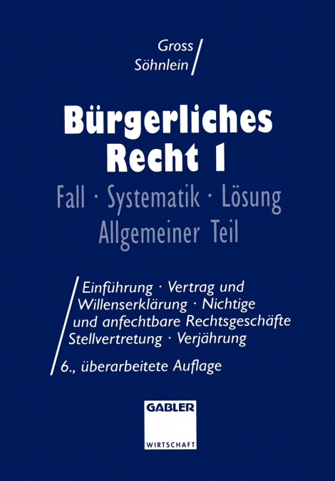 BURGERLICHES RECHT I