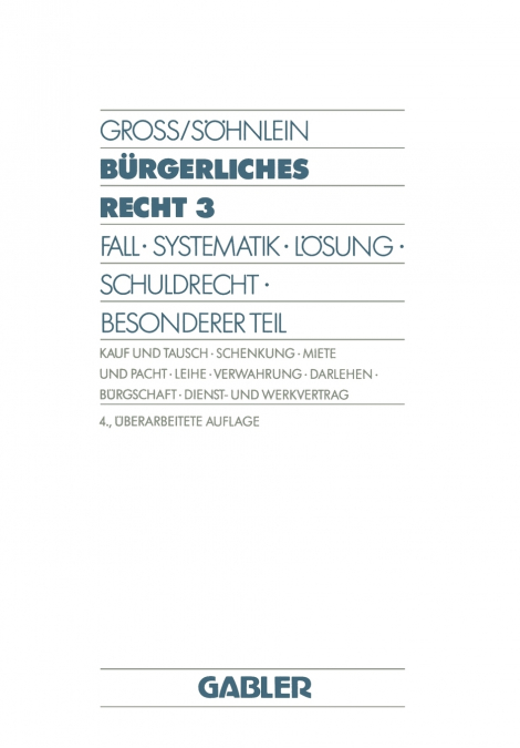 BURGERLICHES RECHT 3