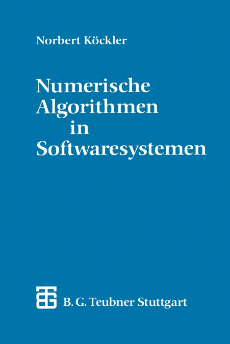 NUMERISCHE ALGORITHMEN IN SOFTWARESYSTEMEN