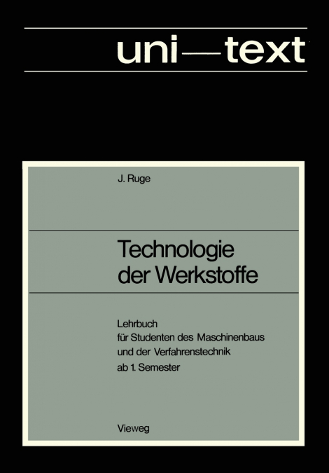 TECHNOLOGIE DER WERKSTOFFE