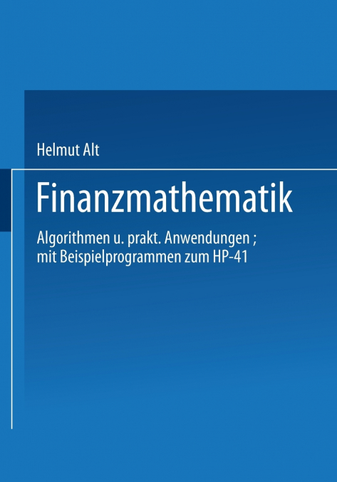 FINANZMATHEMATIK