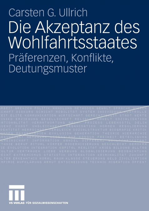DIE AKZEPTANZ DES WOHLFAHRTSSTAATES