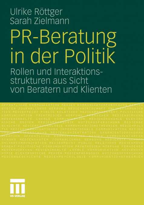 PR-BERATUNG IN DER POLITIK
