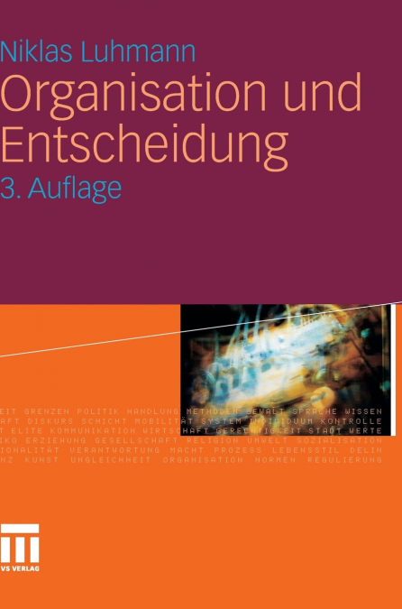 ORGANISATION UND ENTSCHEIDUNG
