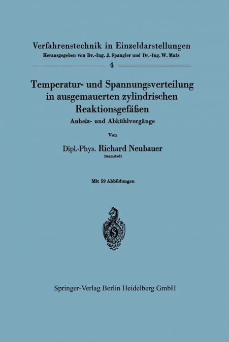TEMPERATUR- UND SPANNUNGSVERTEILUNG IN AUSGEMAUERTEN ZYLINDR