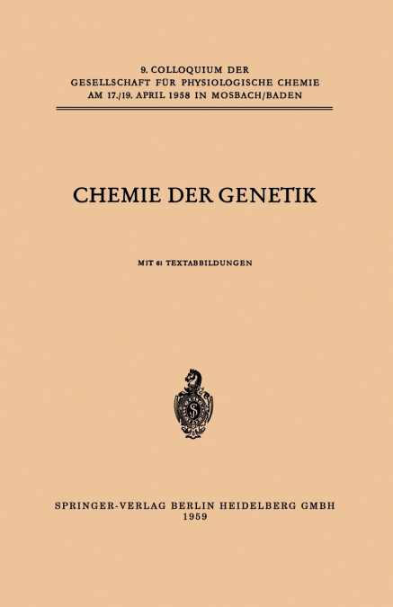 CHEMIE DER GENETIK