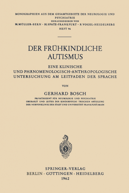 DER FRUHKINDLICHE AUTISMUS