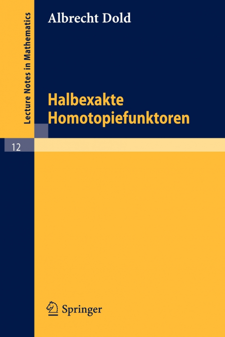 HALBEXAKTE HOMOTOPIEFUNKTOREN