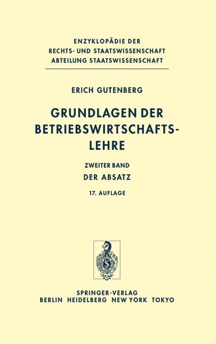 GRUNDLAGEN DER BETRIEBSWIRTSCHAFTSLEHRE