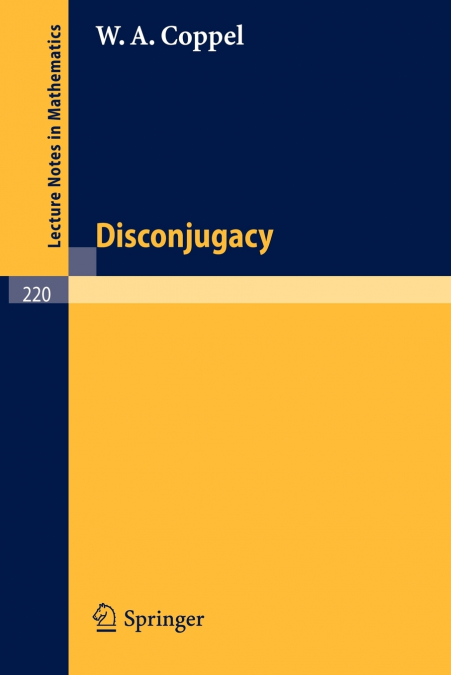 DISCONJUGACY