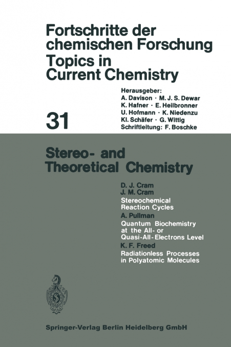STEREO- AND THEORETICAL CHEMISTRY