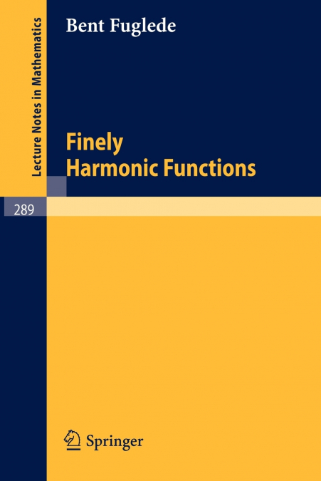FINELY HARMONIC FUNCTIONS