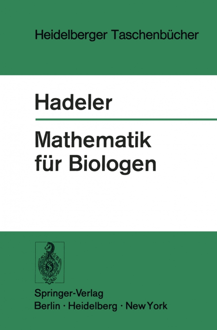 MATHEMATIK FUR BIOLOGEN