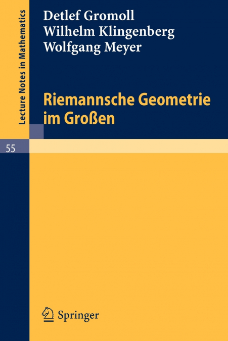 RIEMANNSCHE GEOMETRIE IM GRO�EN