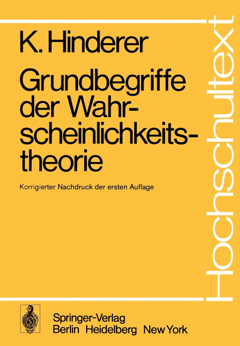 GRUNDBEGRIFFE DER WAHRSCHEINLICHKEITSTHEORIE
