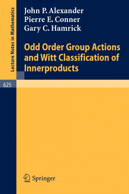 ODD ORDER GROUP ACTIONS AND WITT CLASSIFICATION OF INNERPROD
