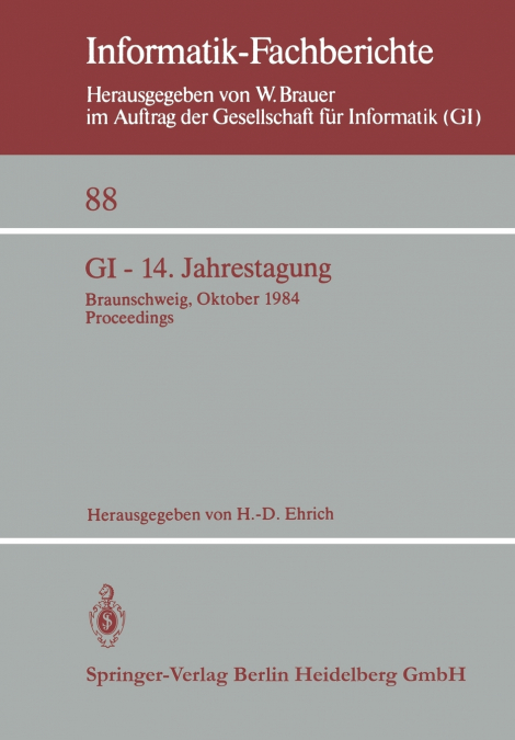 GI - 14. JAHRESTAGUNG