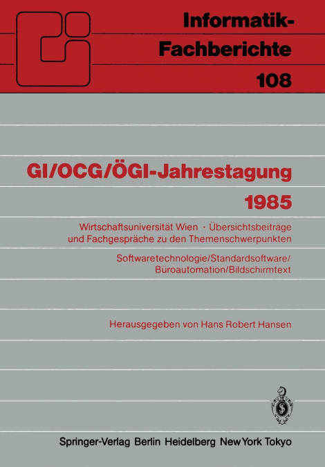 GI/OCG/(TM)GI-JAHRESTAGUNG 1985