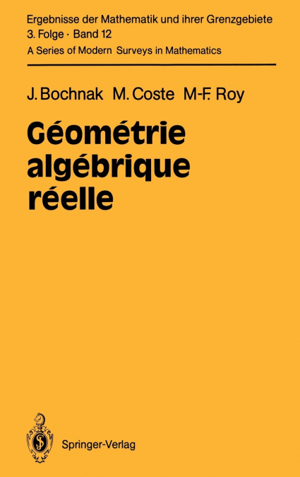 GEOMETRIE ALGEBRIQUE REELLE
