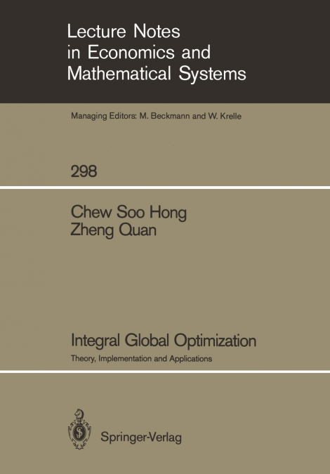 INTEGRAL GLOBAL OPTIMIZATION